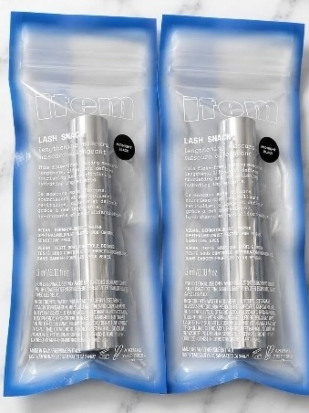 10 x Item MIDNIGHT MOOD Lash Snack Lengthening Mascara Travel Size .10oz ea NEW!